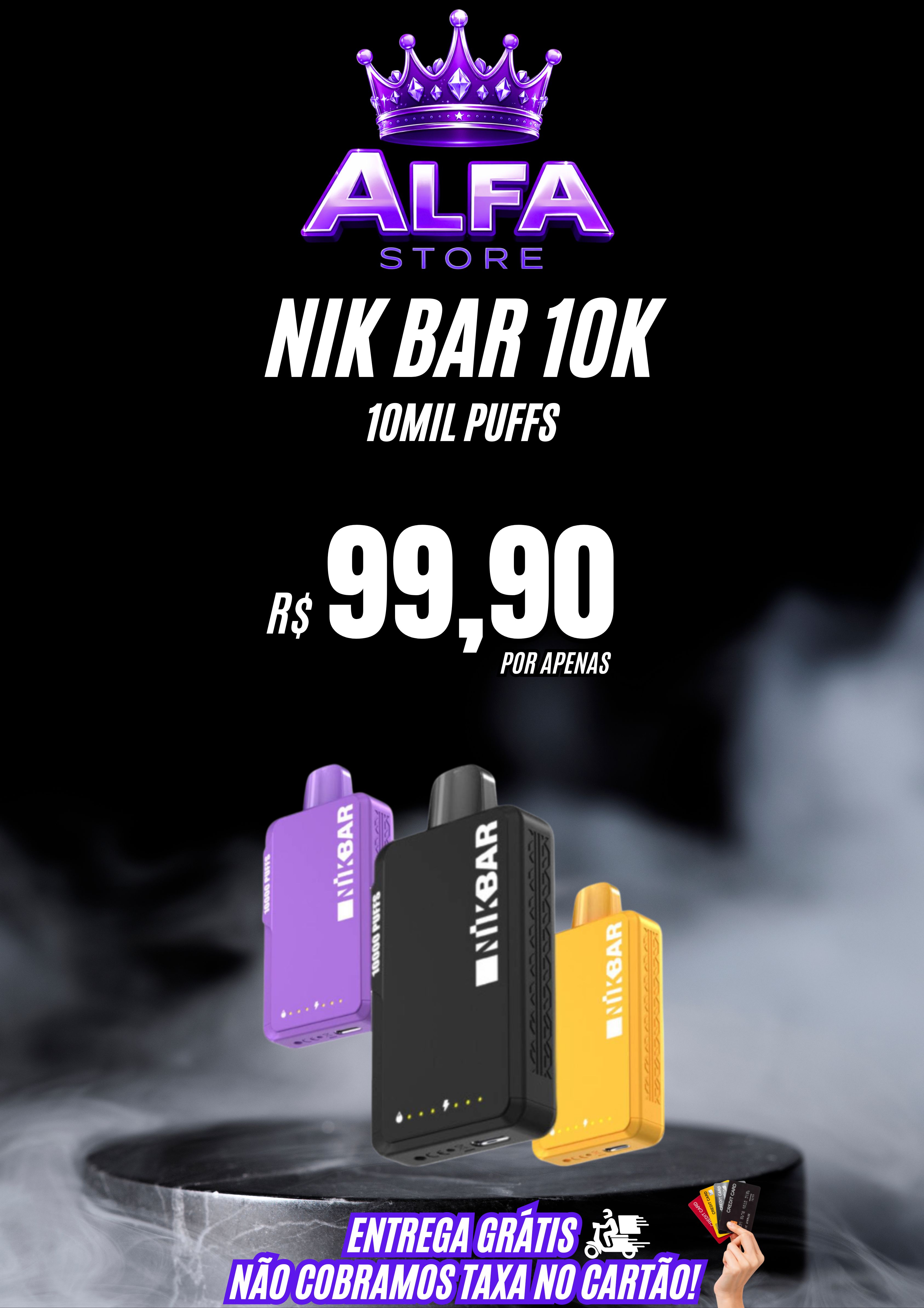 NICK BAR 10K R$ 99,90