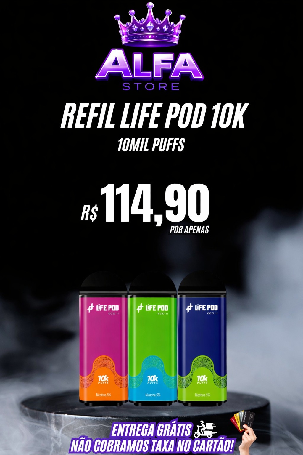 REFIL LIFE POD 10K