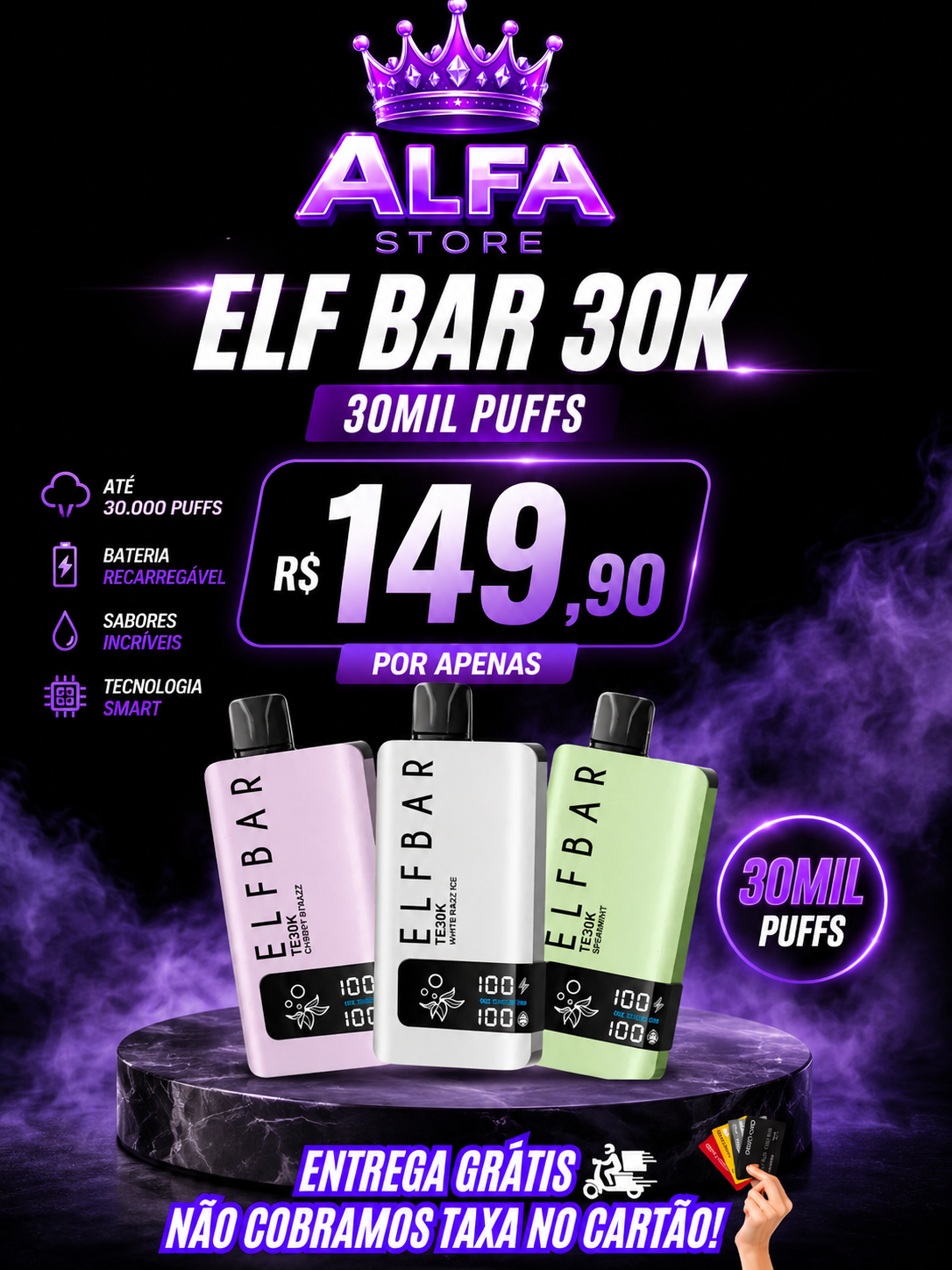 ELF BAR 30K R$ 149,90