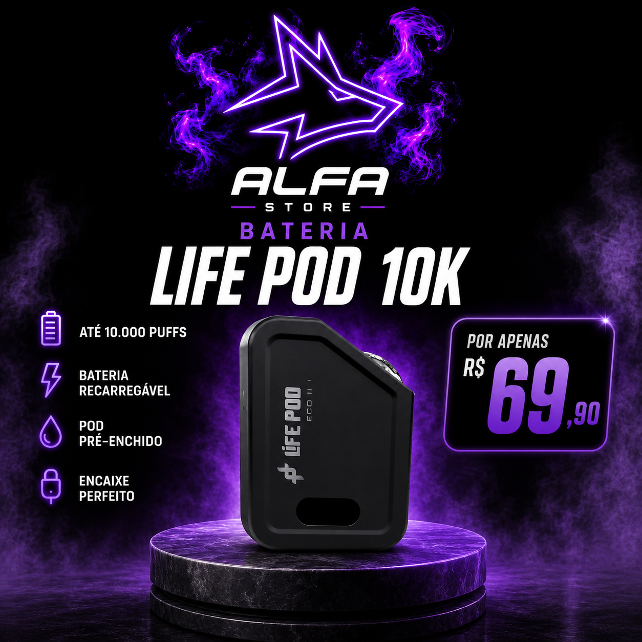 BATERIA LIFE POD 10K 69,90